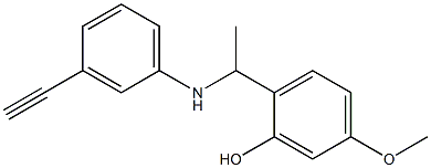 2-{1-[(3-ethynylphenyl)amino]ethyl}-5-methoxyphenol