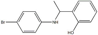 2-{1-[(4-bromophenyl)amino]ethyl}phenol,,结构式