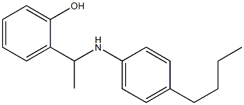 2-{1-[(4-butylphenyl)amino]ethyl}phenol 结构式