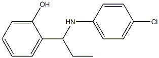 2-{1-[(4-chlorophenyl)amino]propyl}phenol 结构式