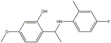 2-{1-[(4-fluoro-2-methylphenyl)amino]ethyl}-5-methoxyphenol|