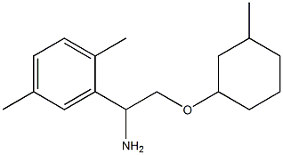 2-{1-amino-2-[(3-methylcyclohexyl)oxy]ethyl}-1,4-dimethylbenzene Struktur