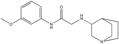 2-{1-azabicyclo[2.2.2]octan-3-ylamino}-N-(3-methoxyphenyl)acetamide|