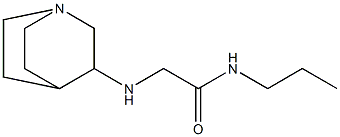 2-{1-azabicyclo[2.2.2]octan-3-ylamino}-N-propylacetamide Struktur