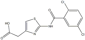 2-{2-[(2,5-dichlorobenzene)amido]-1,3-thiazol-4-yl}acetic acid