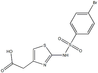 2-{2-[(4-bromobenzene)sulfonamido]-1,3-thiazol-4-yl}acetic acid