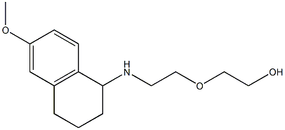 2-{2-[(6-methoxy-1,2,3,4-tetrahydronaphthalen-1-yl)amino]ethoxy}ethan-1-ol 化学構造式