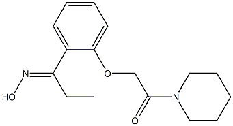 2-{2-[1-(hydroxyimino)propyl]phenoxy}-1-(piperidin-1-yl)ethan-1-one Structure