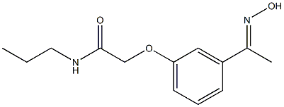 2-{3-[(1E)-N-hydroxyethanimidoyl]phenoxy}-N-propylacetamide 结构式