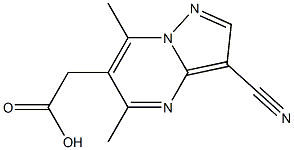 2-{3-cyano-5,7-dimethylpyrazolo[1,5-a]pyrimidin-6-yl}acetic acid