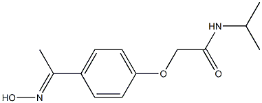  2-{4-[(1E)-N-hydroxyethanimidoyl]phenoxy}-N-isopropylacetamide