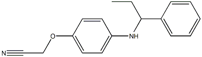 2-{4-[(1-phenylpropyl)amino]phenoxy}acetonitrile,,结构式