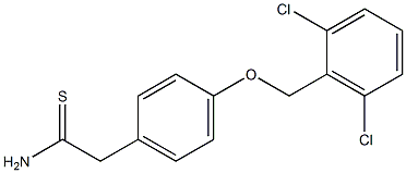 2-{4-[(2,6-dichlorophenyl)methoxy]phenyl}ethanethioamide Structure