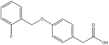 2-{4-[(2-fluorophenyl)methoxy]phenyl}acetic acid 化学構造式