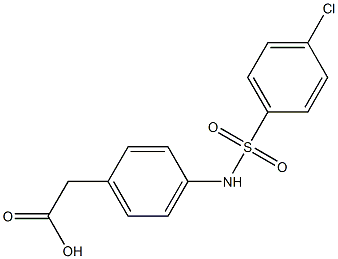 2-{4-[(4-chlorobenzene)sulfonamido]phenyl}acetic acid
