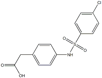 2-{4-[(4-chlorobenzene)sulfonamido]phenyl}acetic acid|