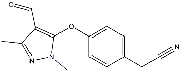  2-{4-[(4-formyl-1,3-dimethyl-1H-pyrazol-5-yl)oxy]phenyl}acetonitrile