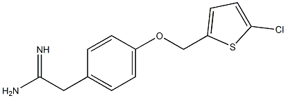 2-{4-[(5-chlorothien-2-yl)methoxy]phenyl}ethanimidamide Structure
