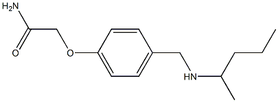 2-{4-[(pentan-2-ylamino)methyl]phenoxy}acetamide Structure