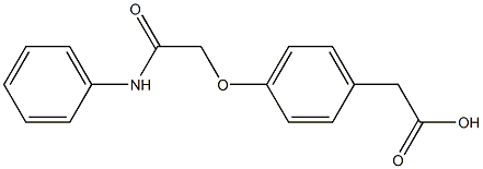 2-{4-[(phenylcarbamoyl)methoxy]phenyl}acetic acid 结构式