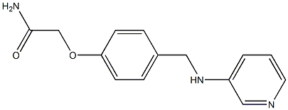 2-{4-[(pyridin-3-ylamino)methyl]phenoxy}acetamide 化学構造式