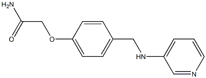 2-{4-[(pyridin-3-ylamino)methyl]phenoxy}acetamide,,结构式