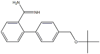 2-{4-[(tert-butoxy)methyl]phenyl}benzene-1-carboximidamide,,结构式