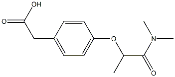 2-{4-[1-(dimethylcarbamoyl)ethoxy]phenyl}acetic acid