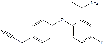 2-{4-[2-(1-aminoethyl)-4-fluorophenoxy]phenyl}acetonitrile