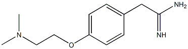 2-{4-[2-(dimethylamino)ethoxy]phenyl}ethanimidamide 结构式