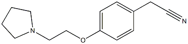 2-{4-[2-(pyrrolidin-1-yl)ethoxy]phenyl}acetonitrile Structure