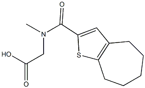  2-{4H,5H,6H,7H,8H-cyclohepta[b]thiophen-2-yl-N-methylformamido}acetic acid