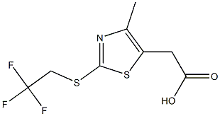 2-{4-methyl-2-[(2,2,2-trifluoroethyl)sulfanyl]-1,3-thiazol-5-yl}acetic acid