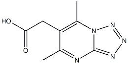 2-{5,7-dimethyl-[1,2,3,4]tetrazolo[1,5-a]pyrimidin-6-yl}acetic acid 结构式