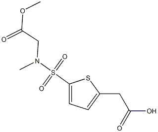 2-{5-[(2-methoxy-2-oxoethyl)(methyl)sulfamoyl]thiophen-2-yl}acetic acid|