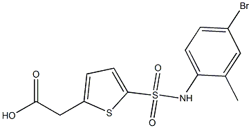 2-{5-[(4-bromo-2-methylphenyl)sulfamoyl]thiophen-2-yl}acetic acid