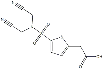 2-{5-[bis(cyanomethyl)sulfamoyl]thiophen-2-yl}acetic acid
