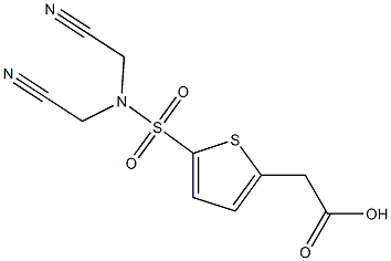 2-{5-[bis(cyanomethyl)sulfamoyl]thiophen-2-yl}acetic acid