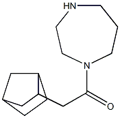 2-{bicyclo[2.2.1]heptan-2-yl}-1-(1,4-diazepan-1-yl)ethan-1-one 结构式