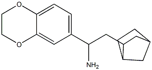 2-{bicyclo[2.2.1]heptan-2-yl}-1-(2,3-dihydro-1,4-benzodioxin-6-yl)ethan-1-amine 结构式