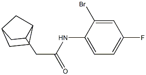 2-{bicyclo[2.2.1]heptan-2-yl}-N-(2-bromo-4-fluorophenyl)acetamide Structure