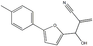 2-{hydroxy[5-(4-methylphenyl)furan-2-yl]methyl}prop-2-enenitrile Structure