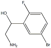 2-amino-1-(5-bromo-2-fluorophenyl)ethan-1-ol Struktur