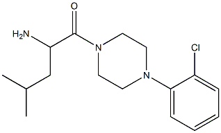 2-amino-1-[4-(2-chlorophenyl)piperazin-1-yl]-4-methylpentan-1-one Structure