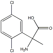 2-amino-2-(2,5-dichlorophenyl)propanoic acid 化学構造式