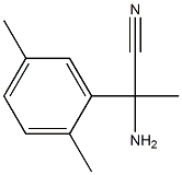 2-amino-2-(2,5-dimethylphenyl)propanenitrile Structure