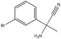 2-amino-2-(3-bromophenyl)propanenitrile