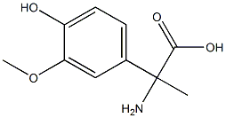 2-amino-2-(4-hydroxy-3-methoxyphenyl)propanoic acid Structure