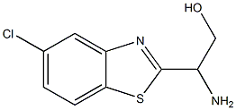 2-amino-2-(5-chloro-1,3-benzothiazol-2-yl)ethan-1-ol Struktur