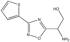 2-amino-2-[3-(thiophen-2-yl)-1,2,4-oxadiazol-5-yl]ethan-1-ol Structure